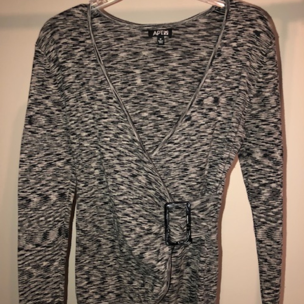 Faux Wrap Blouse